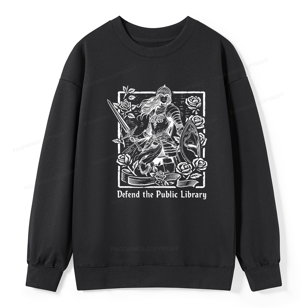 Pagewings Defend The Public Library Unisex Classic Sweatshirt