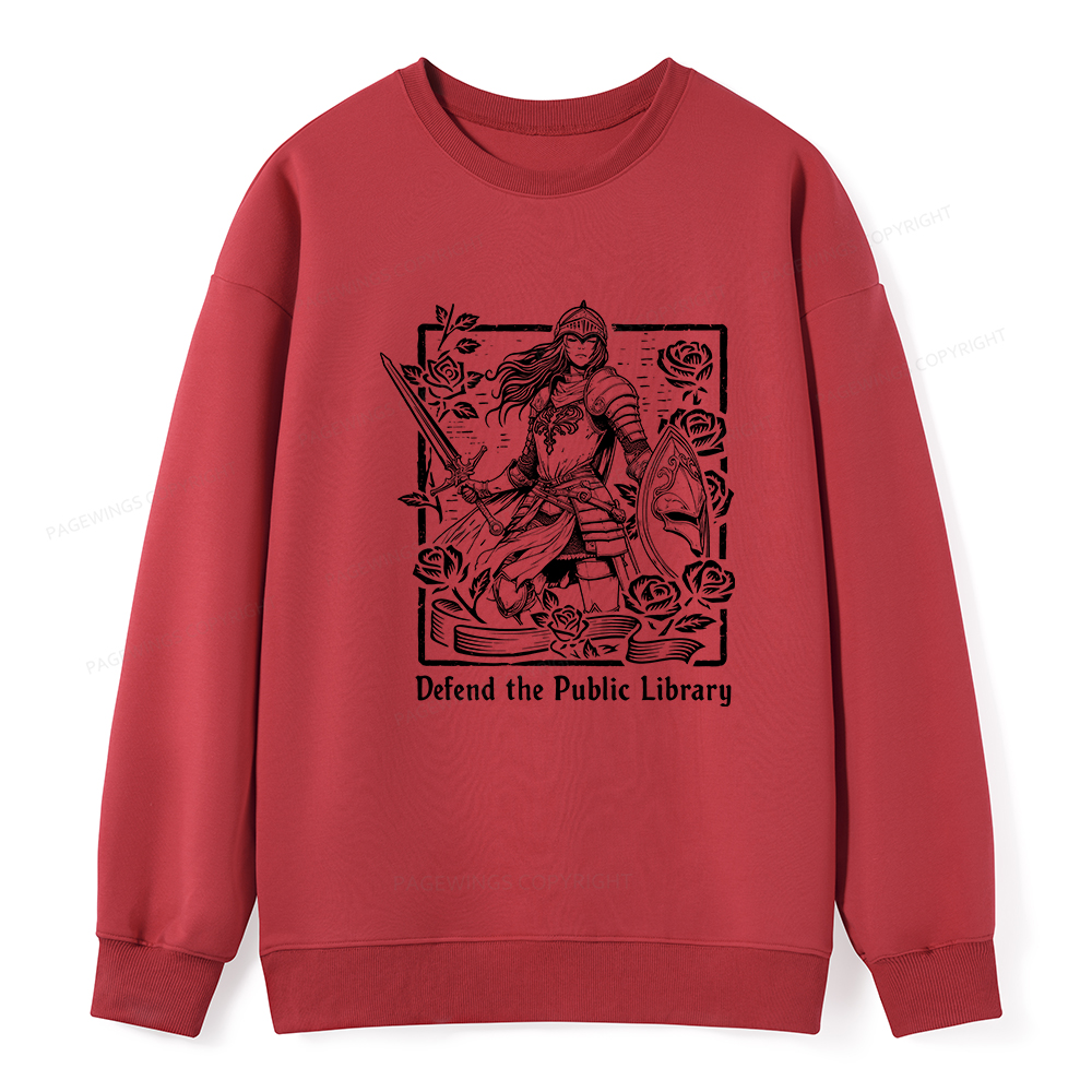 Pagewings Defend The Public Library Unisex Classic Sweatshirt