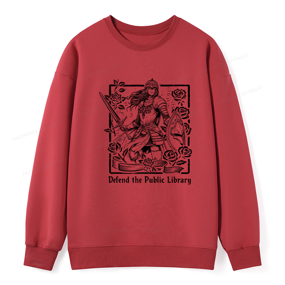 Pagewings Defend The Public Library Unisex Classic Sweatshirt