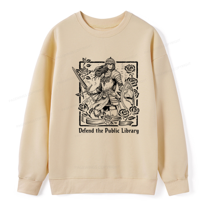 Pagewings Defend The Public Library Unisex Classic Sweatshirt