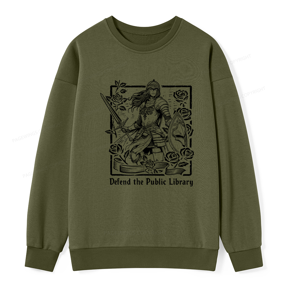 Pagewings Defend The Public Library Unisex Classic Sweatshirt