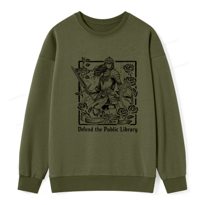 Pagewings Defend The Public Library Unisex Classic Sweatshirt