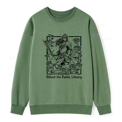 Pagewings Defend The Public Library Unisex Classic Sweatshirt