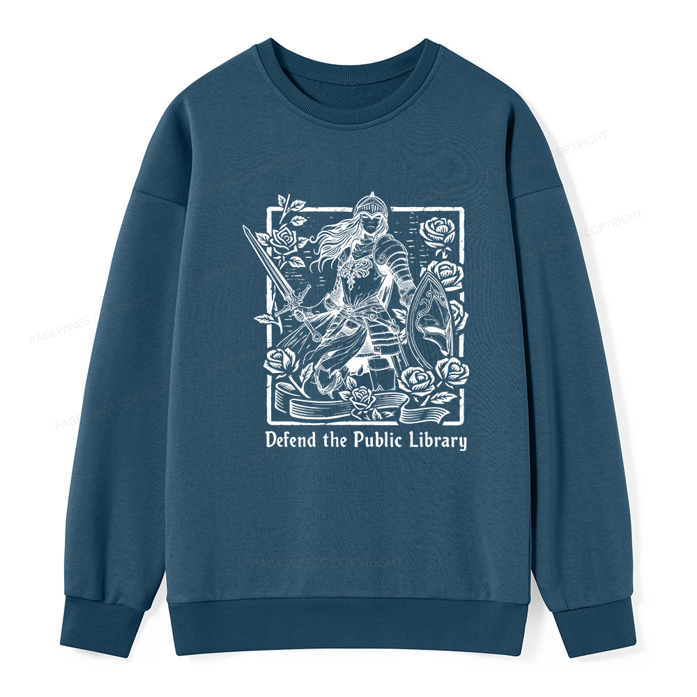 Pagewings Defend The Public Library Unisex Classic Sweatshirt