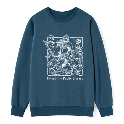 Pagewings Defend The Public Library Unisex Classic Sweatshirt