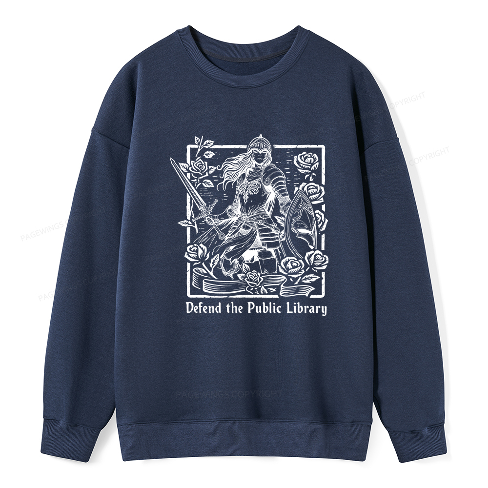 Pagewings Defend The Public Library Unisex Classic Sweatshirt