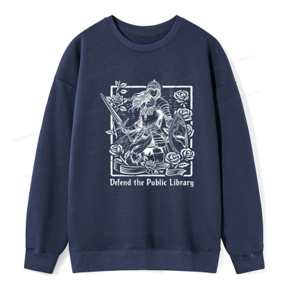 Pagewings Defend The Public Library Unisex Classic Sweatshirt