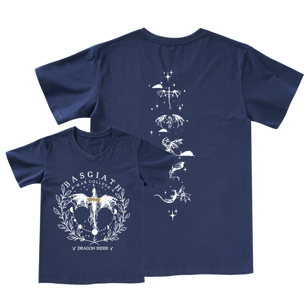 Pagewings Basgiath War College 2-Sided V-neck T-shirt