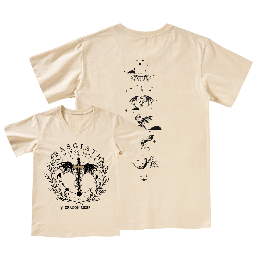 Pagewings Basgiath War College 2-Sided V-neck T-shirt