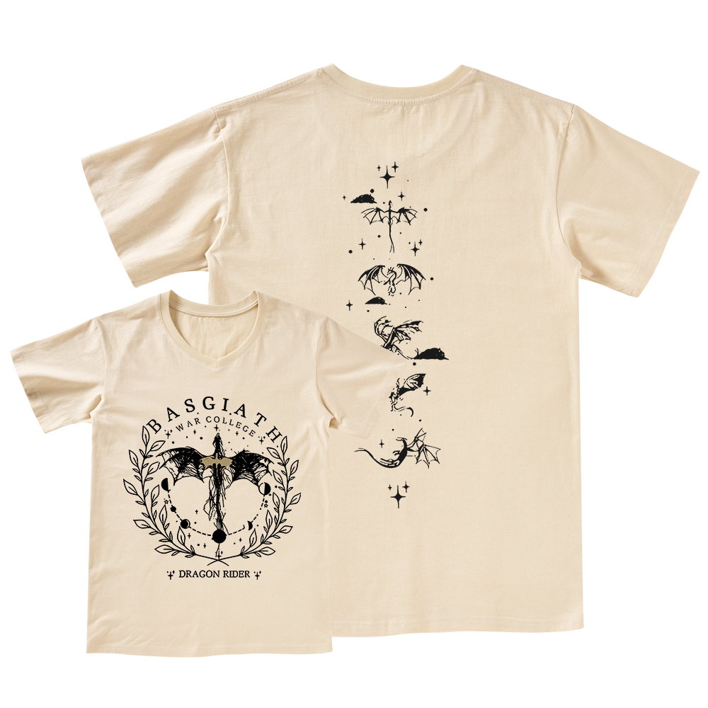 Pagewings Basgiath War College 2-Sided V-neck T-shirt