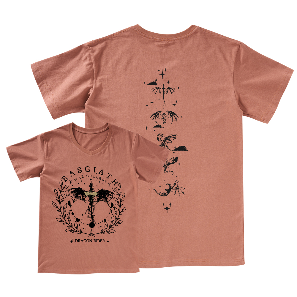 Pagewings Basgiath War College 2-Sided V-neck T-shirt