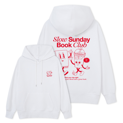 Pagewings Slow Sunday Book Club Unisex Classic Hoodie