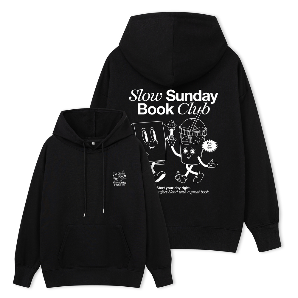 Pagewings Slow Sunday Book Club Unisex Classic Hoodie
