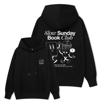 Pagewings Slow Sunday Book Club Unisex Classic Hoodie