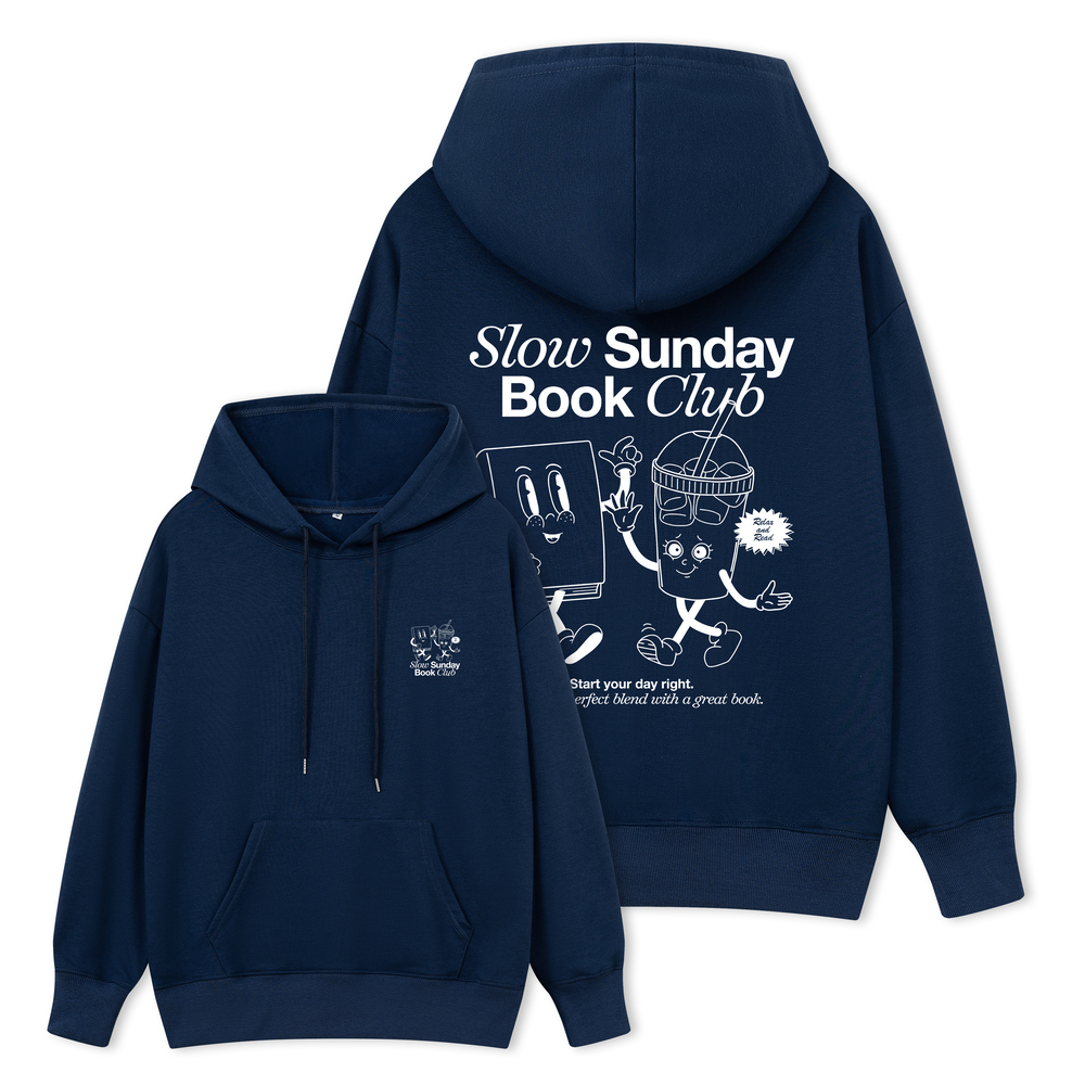 Pagewings Slow Sunday Book Club Unisex Classic Hoodie