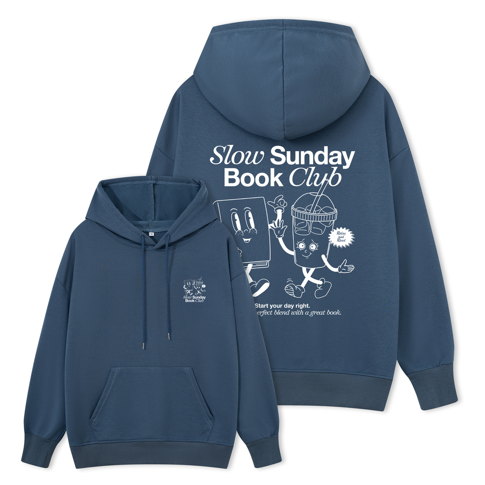 Pagewings Slow Sunday Book Club Unisex Classic Hoodie