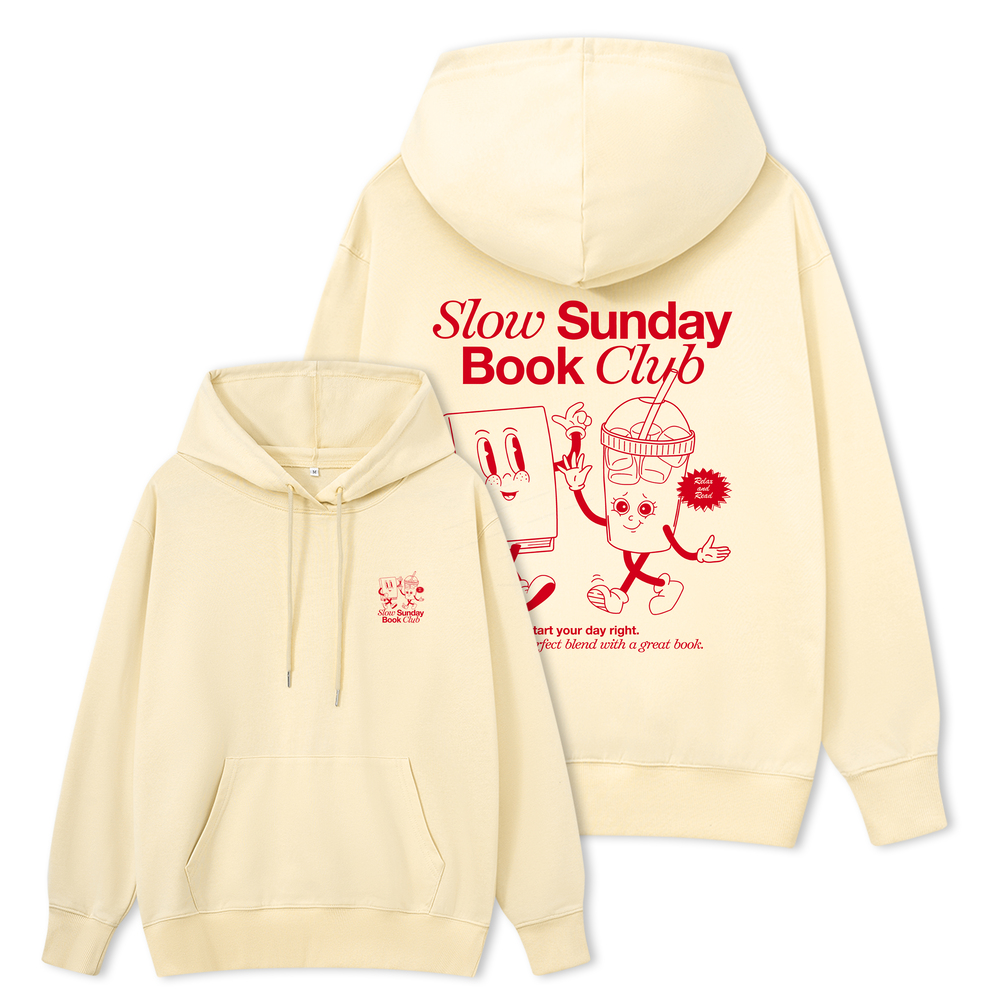 Pagewings Slow Sunday Book Club Unisex Classic Hoodie