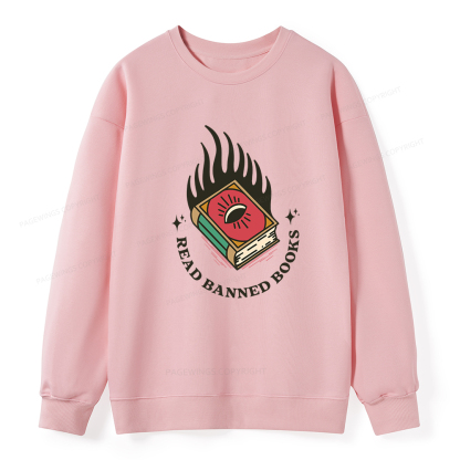 Pagewings Read Banned Books Unisex Classic Sweatshirt