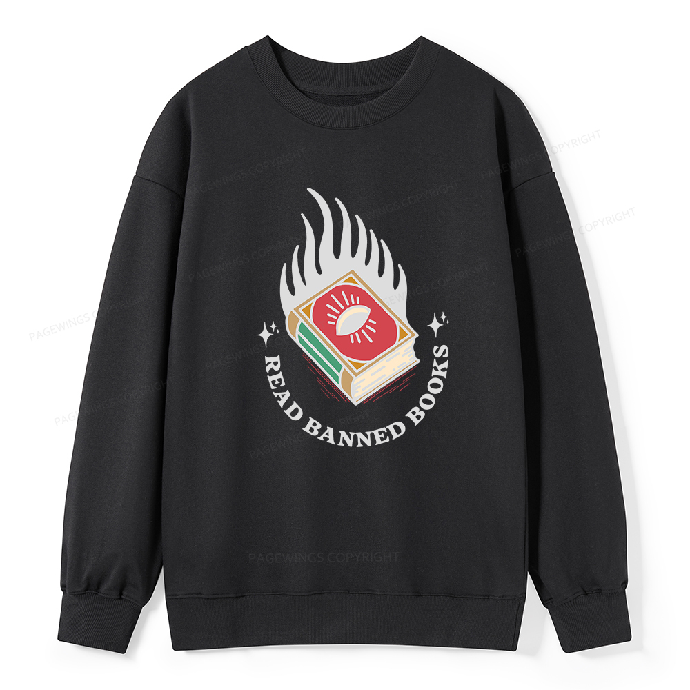 Pagewings Read Banned Books Unisex Classic Sweatshirt