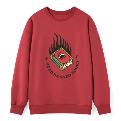 Pagewings Read Banned Books Unisex Classic Sweatshirt