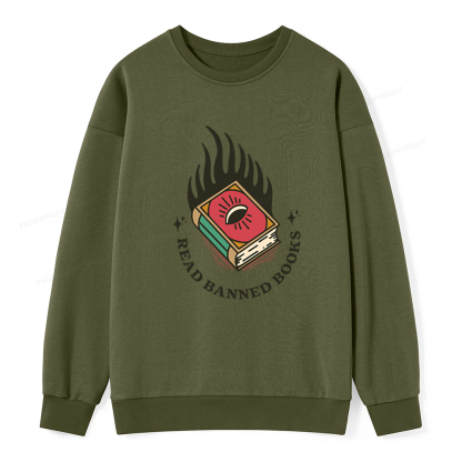 Pagewings Read Banned Books Unisex Classic Sweatshirt