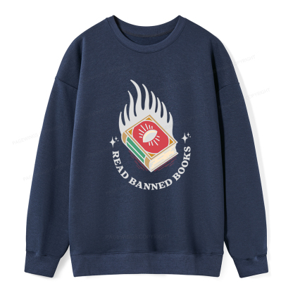 Pagewings Read Banned Books Unisex Classic Sweatshirt