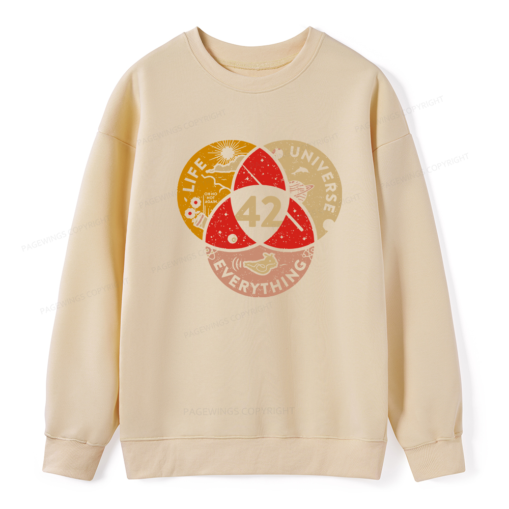 Pagewings 42 The Answer To Life The Universe And Everything Unisex Classic Sweatshirt