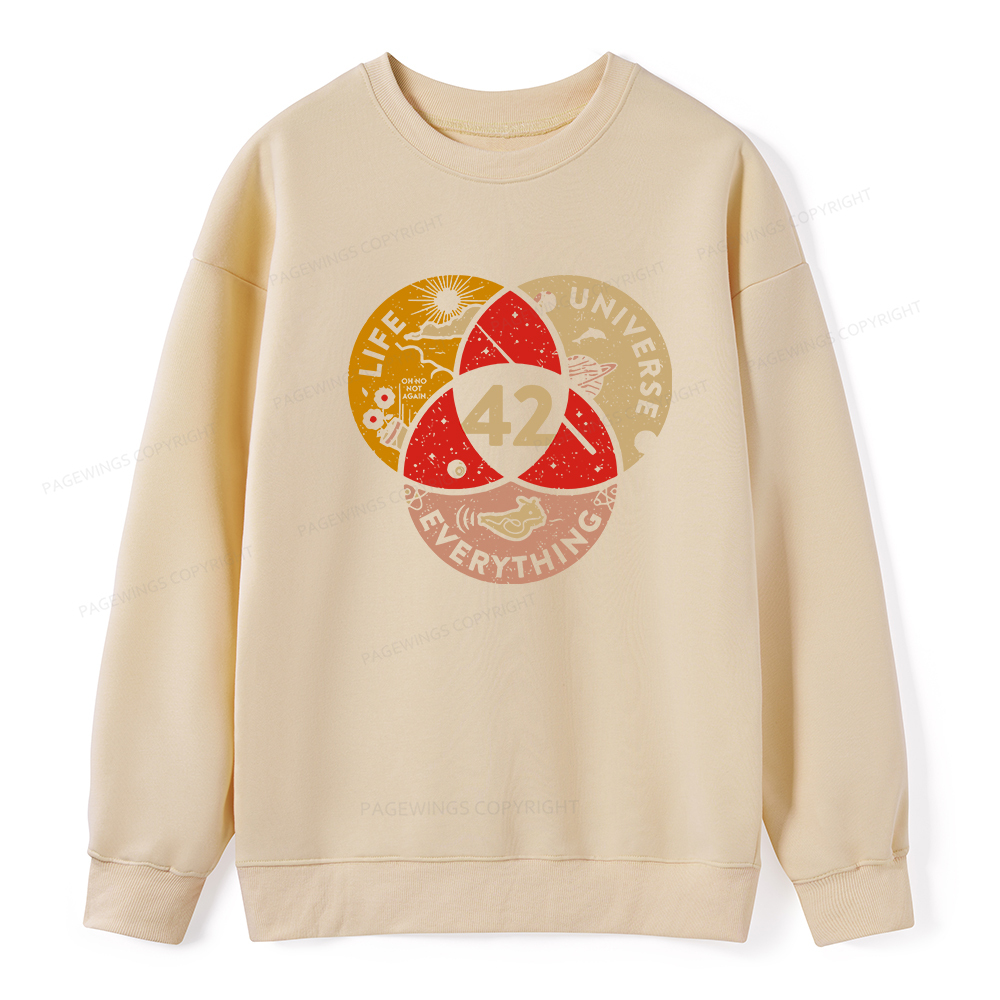 Pagewings 42 The Answer To Life The Universe And Everything Unisex Classic Sweatshirt