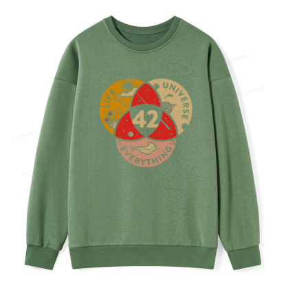 Pagewings 42 The Answer To Life The Universe And Everything Unisex Classic Sweatshirt