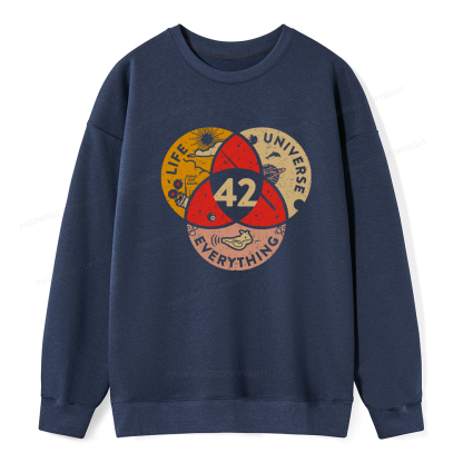 Pagewings 42 The Answer To Life The Universe And Everything Unisex Classic Sweatshirt