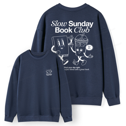 Pagewings Slow Sunday Book Club Unisex Classic Sweatshirt