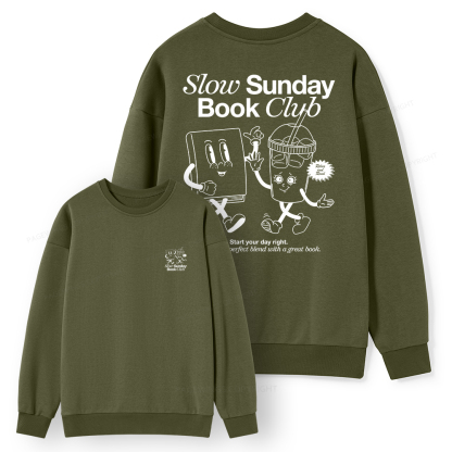 Pagewings Slow Sunday Book Club Unisex Classic Sweatshirt