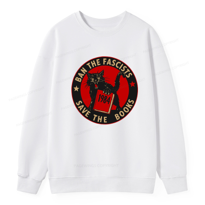 Pagewings Ban The Fascists Save The Books Unisex Classic Sweatshirt