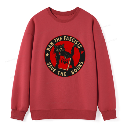 Pagewings Ban The Fascists Save The Books Unisex Classic Sweatshirt
