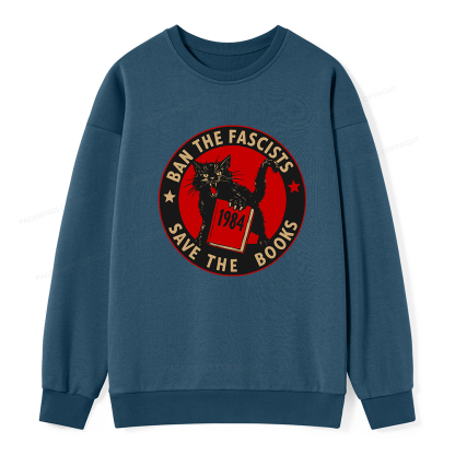 Pagewings Ban The Fascists Save The Books Unisex Classic Sweatshirt