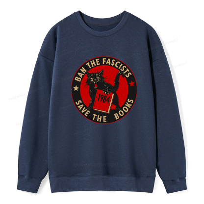 Pagewings Ban The Fascists Save The Books Unisex Classic Sweatshirt