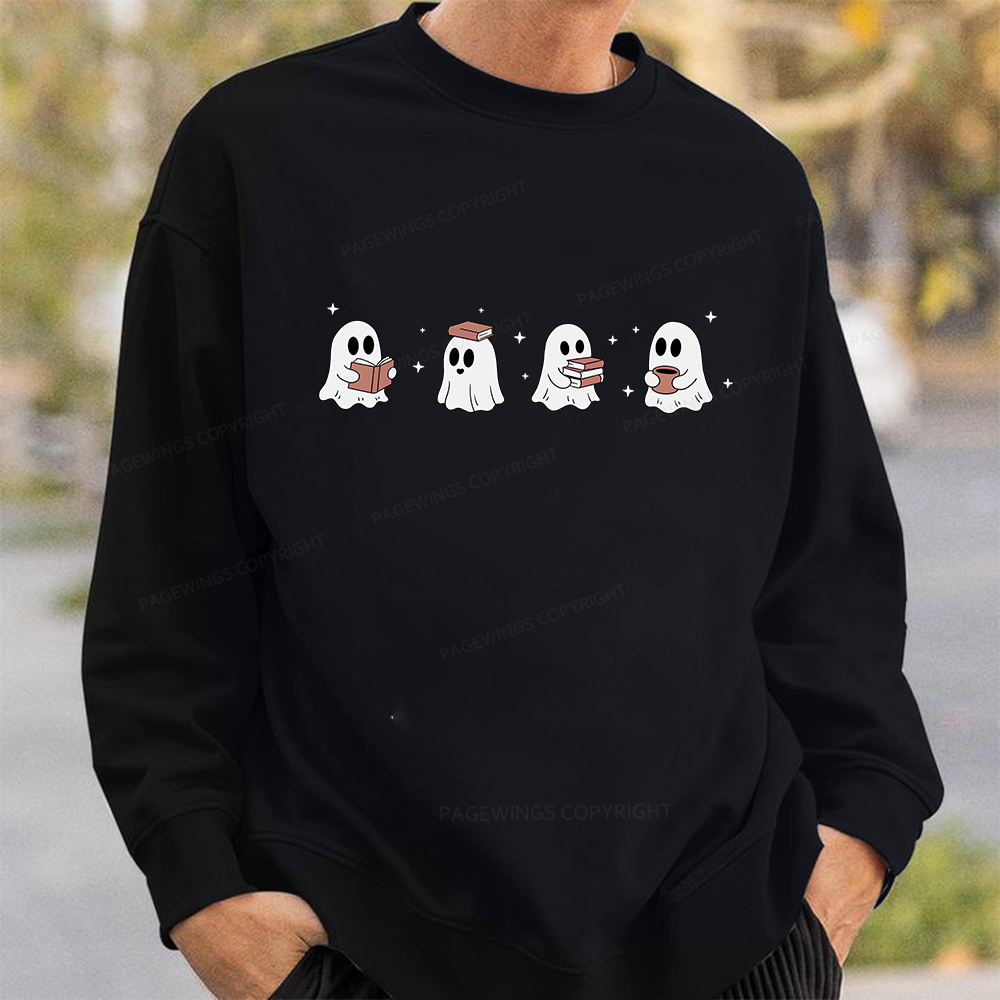 Pagewings Bookish Ghost Unisex Classic Sweatshirt
