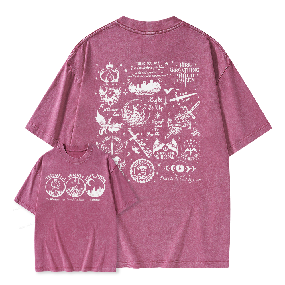 Pagewings Fantastic Reader Unisex Washed T-shirt