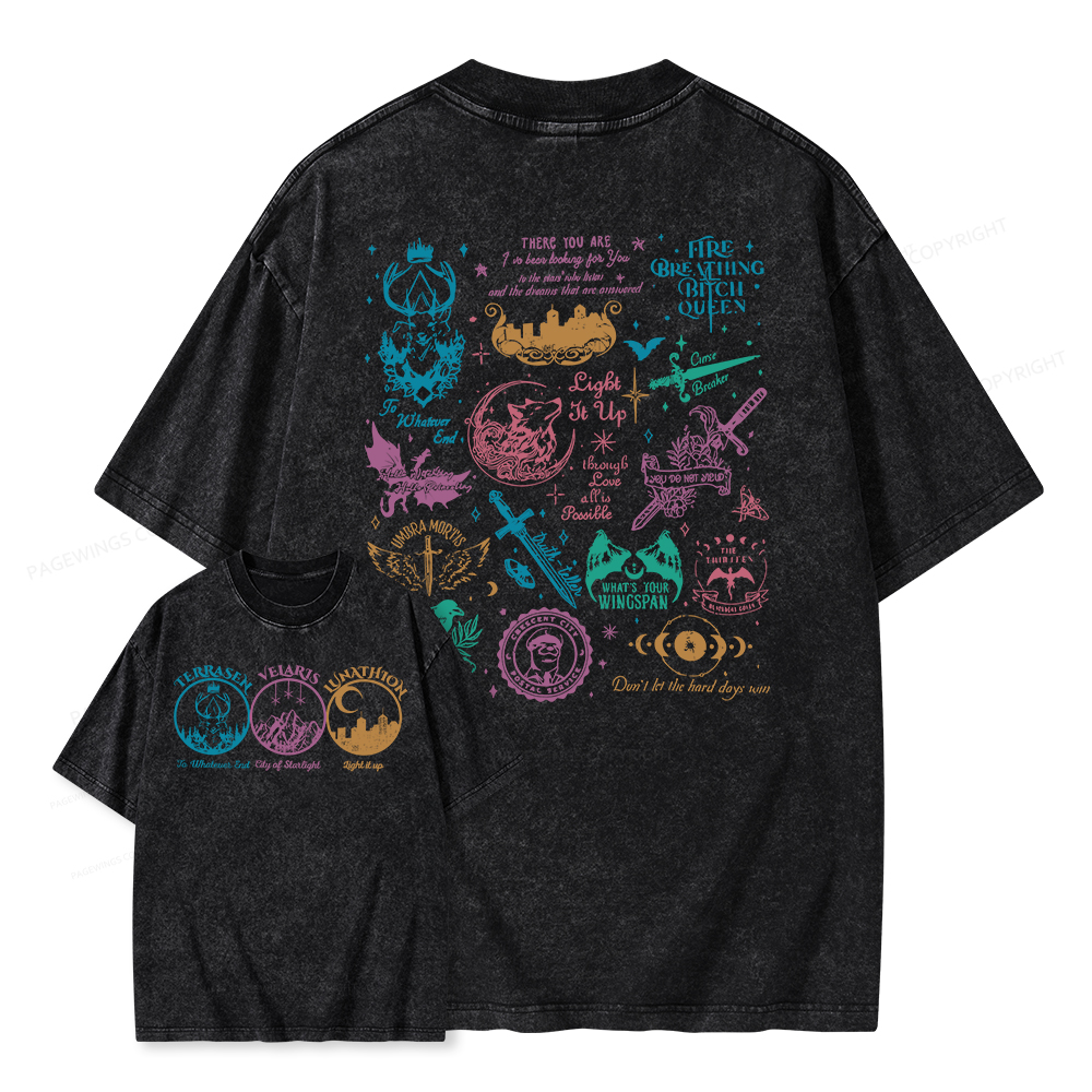 Pagewings Fantastic Reader Unisex Washed T-shirt