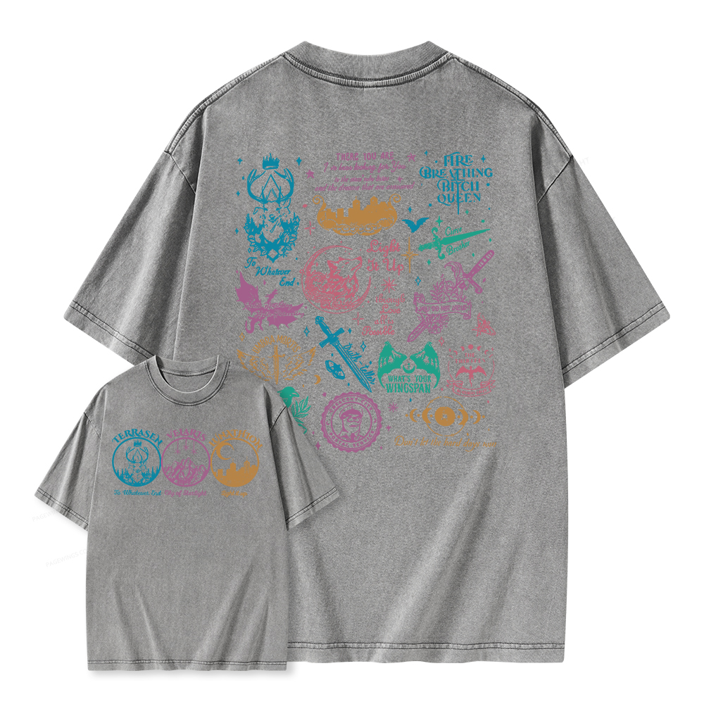 Pagewings Fantastic Reader Unisex Washed T-shirt
