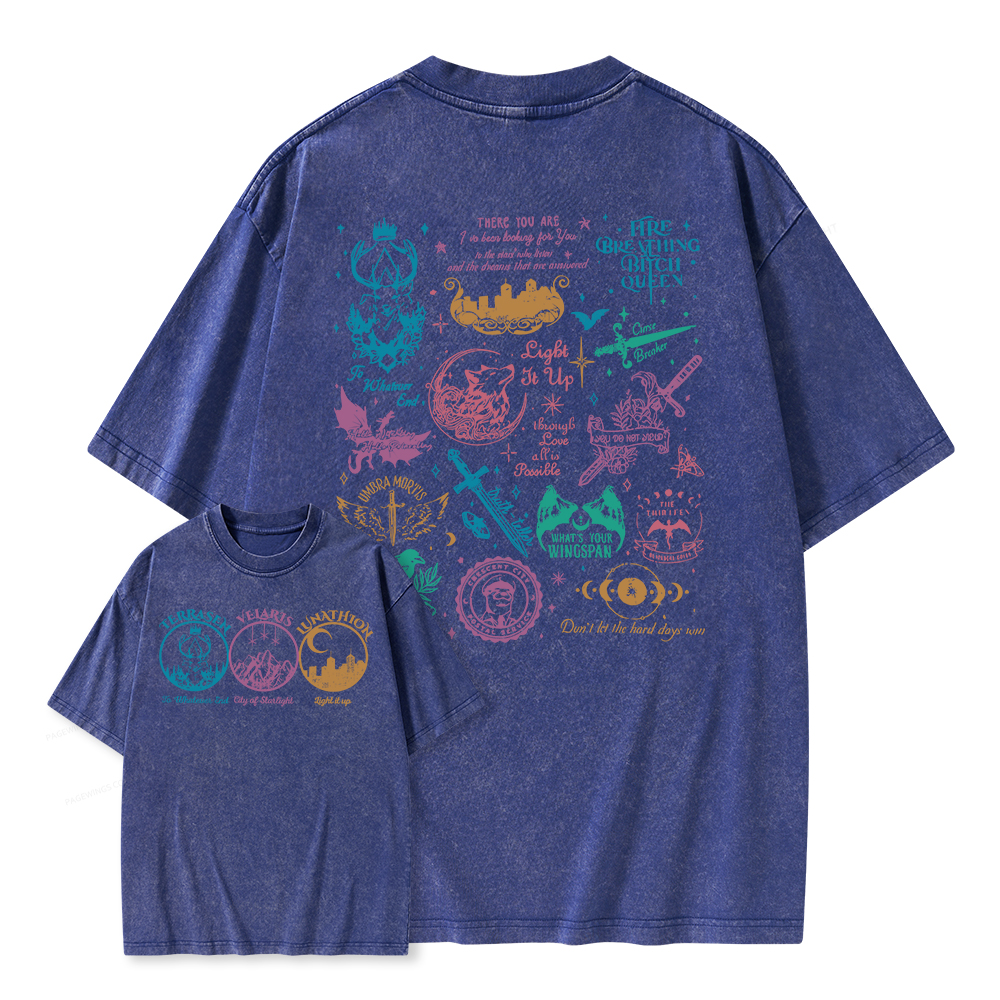 Pagewings Fantastic Reader Unisex Washed T-shirt