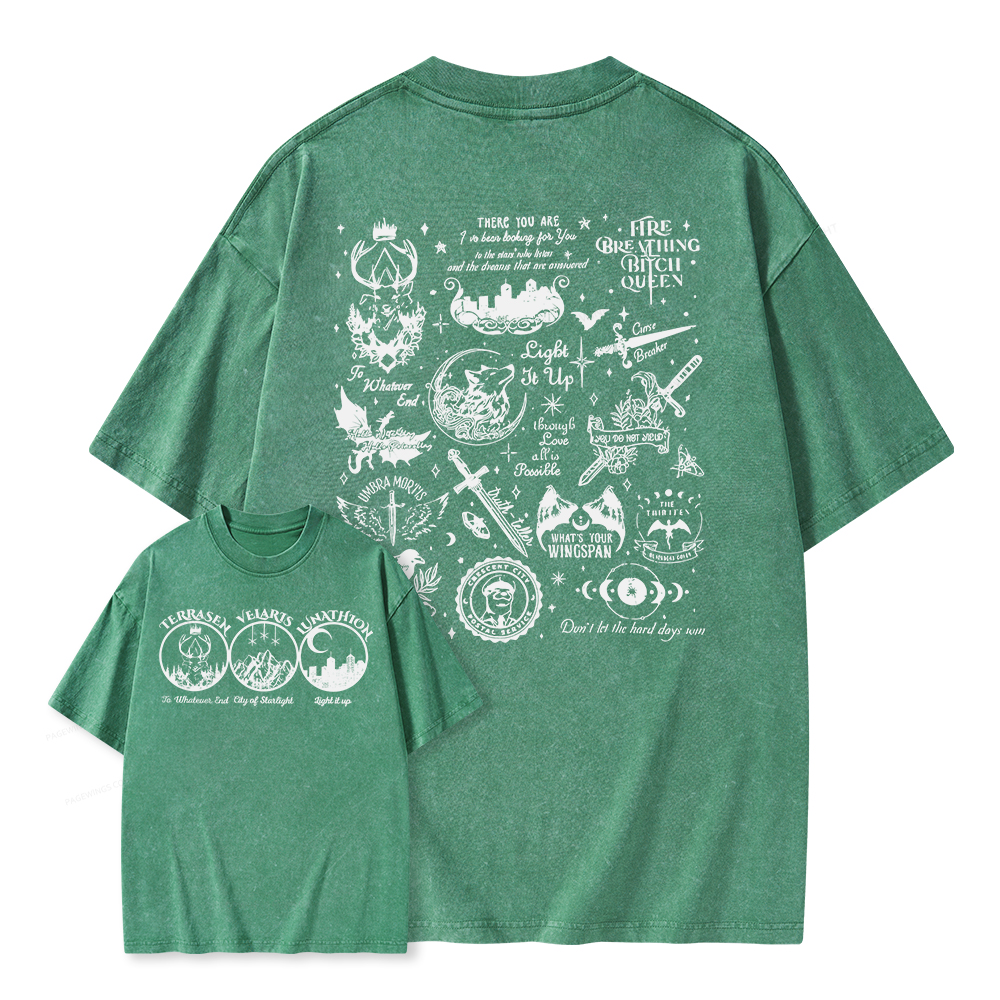 Pagewings Fantastic Reader Unisex Washed T-shirt