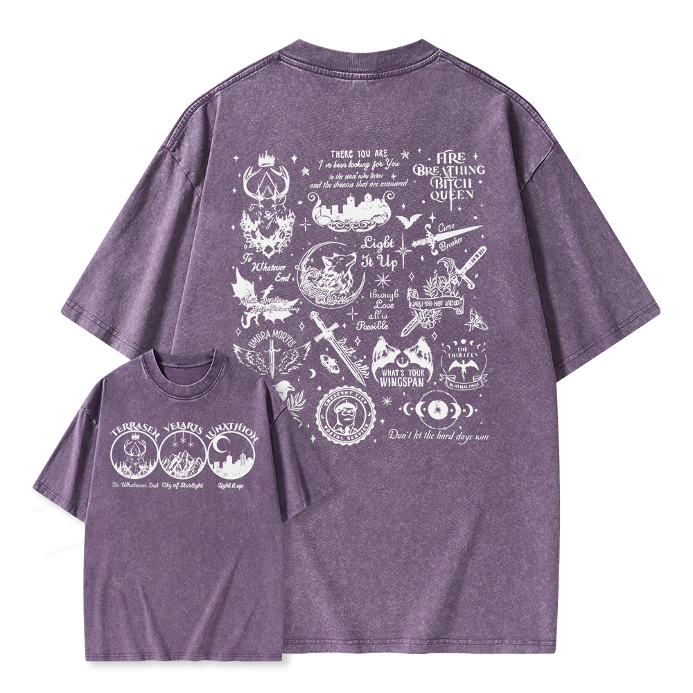 Pagewings Fantastic Reader Unisex Washed T-shirt