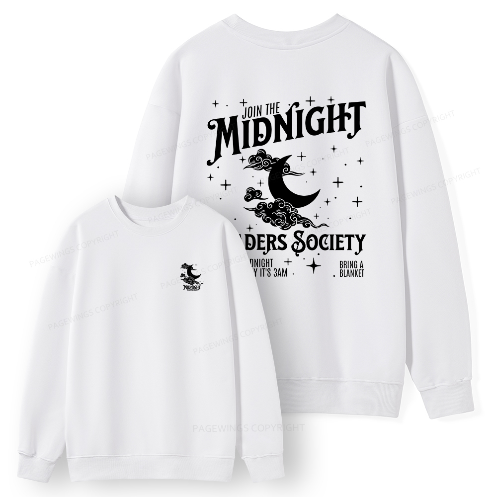 Pagewings Late Night Readers Book Club Unisex Classic Sweatshirt