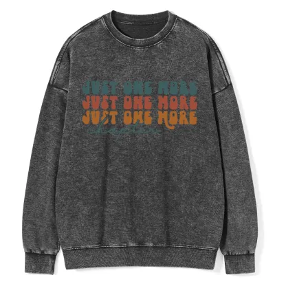 Pagewings Just One More Chapter Unisex Washed Sweatshirt