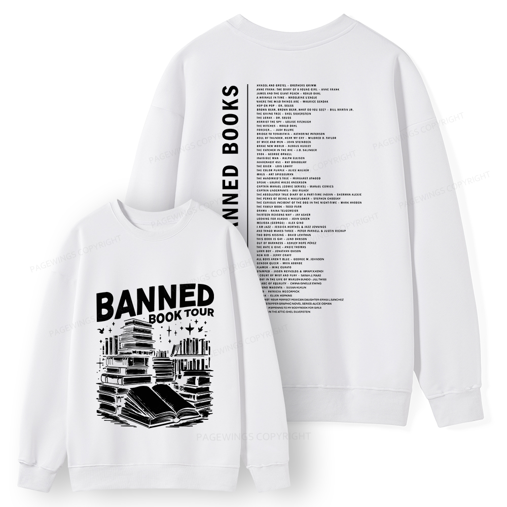 Pagewings Banned Books Tour Unisex Classic Sweatshirt