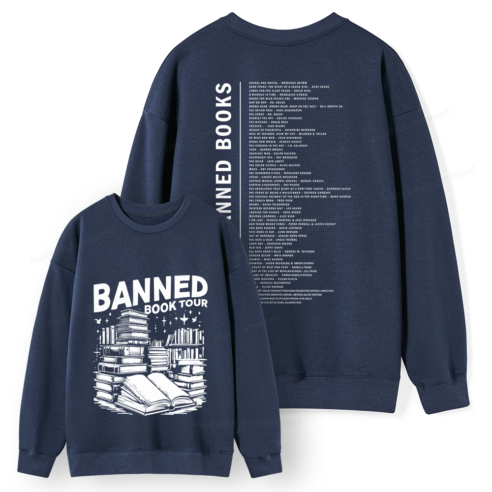 Pagewings Banned Books Tour Unisex Classic Sweatshirt