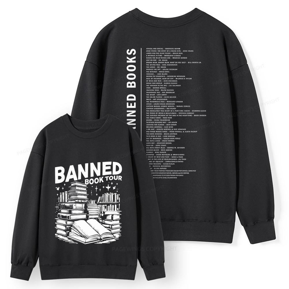 Pagewings Banned Books Tour Unisex Classic Sweatshirt