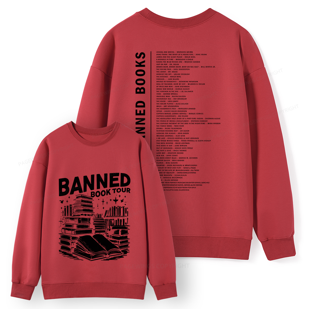 Pagewings Banned Books Tour Unisex Classic Sweatshirt