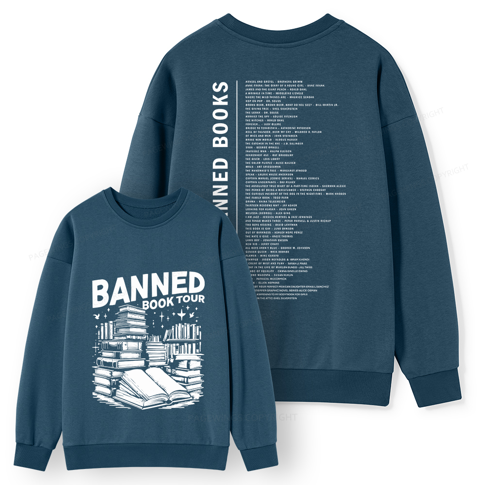 Pagewings Banned Books Tour Unisex Classic Sweatshirt